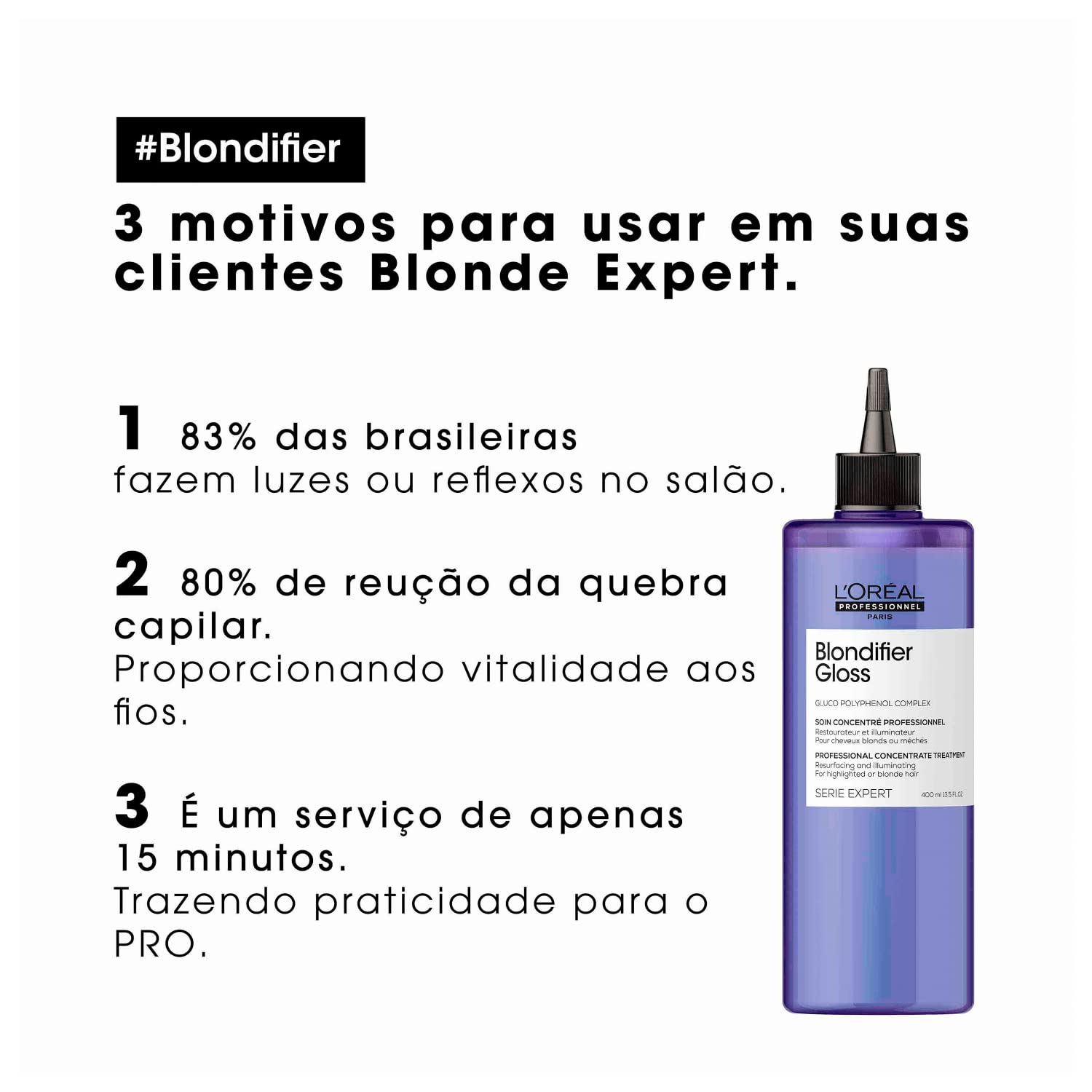 L'Oreal Serie Expert Blondifier Concentrate Treatment 400ml – Shine & Smoothness