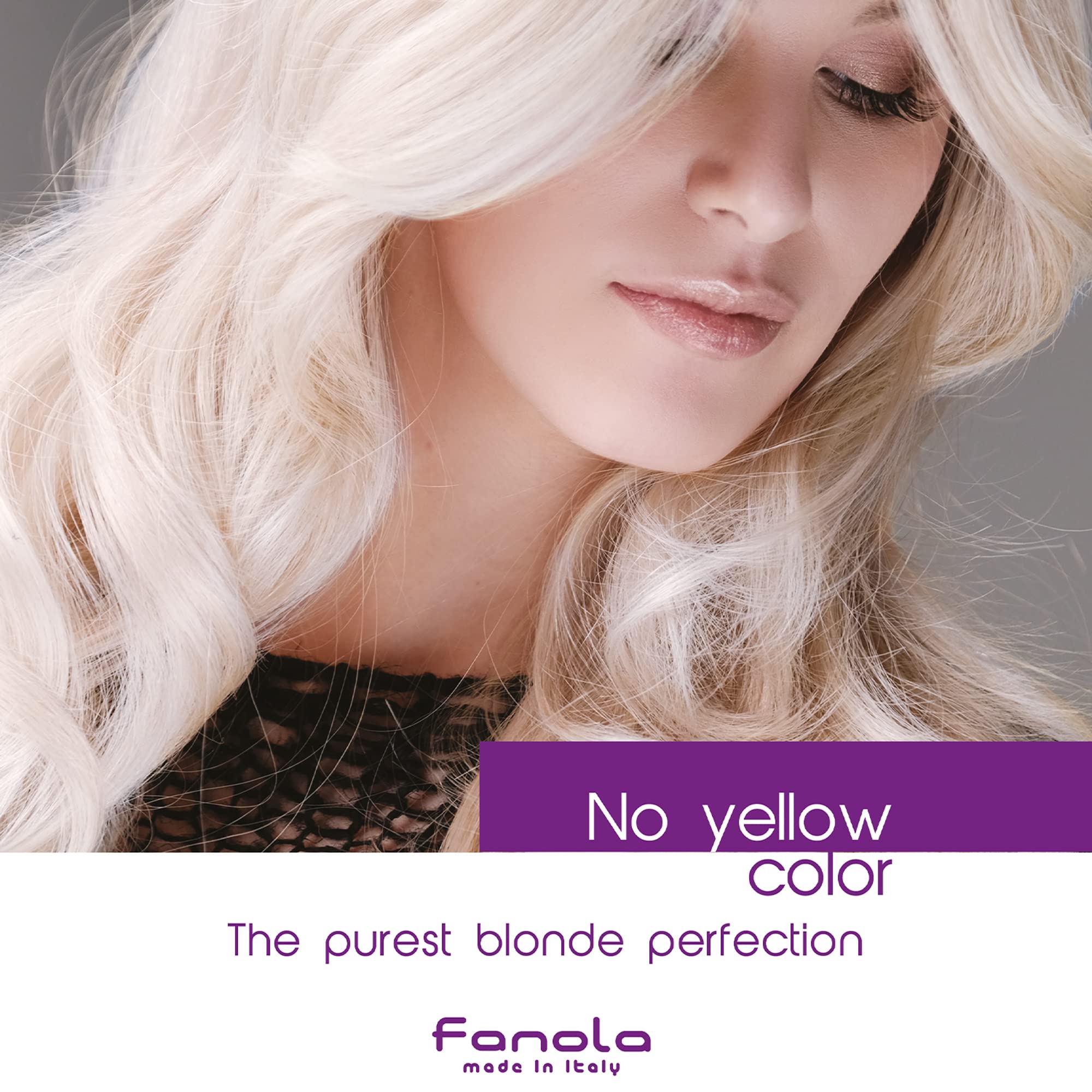 Fanola No Yellow Shampoo 350ml (x2) – Anti-Brass Purple Toner for Blondes