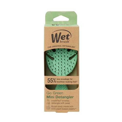 Wet Brush Go Green Mini Detangler Brush – Eco-Friendly Biodegradable Handle