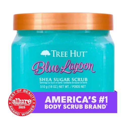 Tree Hut Blue Lagoon Sugar Body Scrub with Shea Butter, 510g