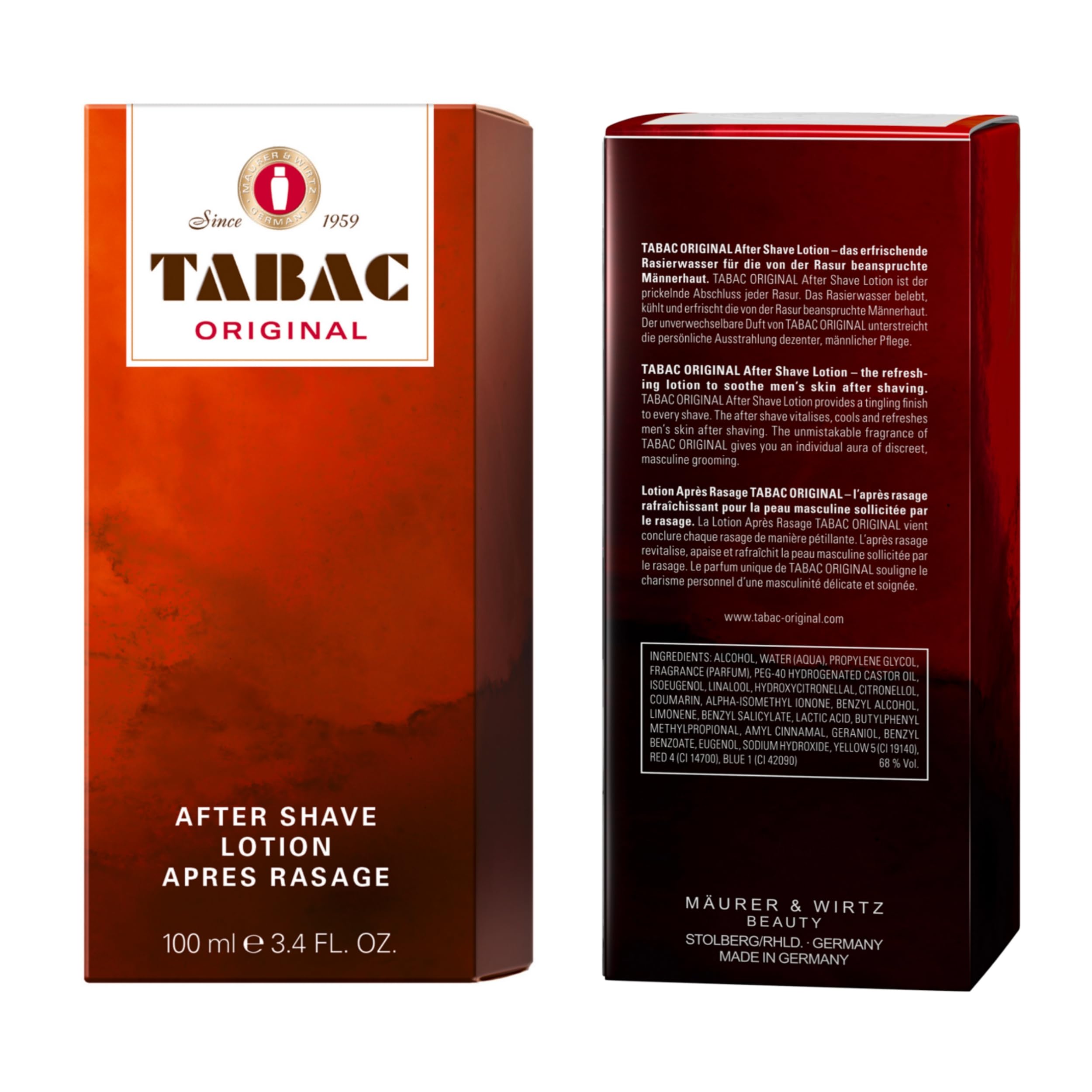 Tabac Original Aftershave Lotion 100ml – Refreshing Scent & Skin Comfort