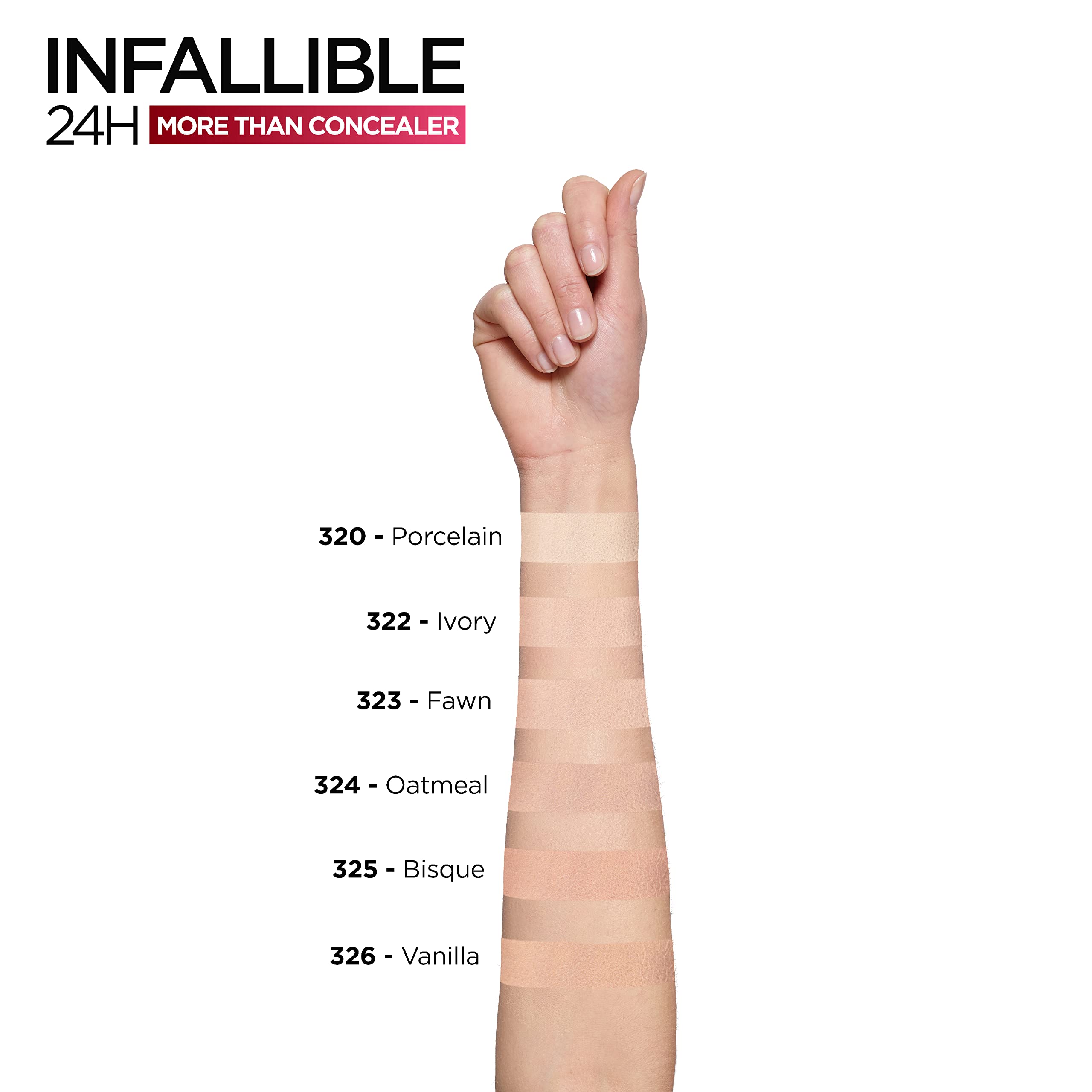L'Oréal Paris Infallible Concealer Matte – Full-Coverage Vitamin C Formula