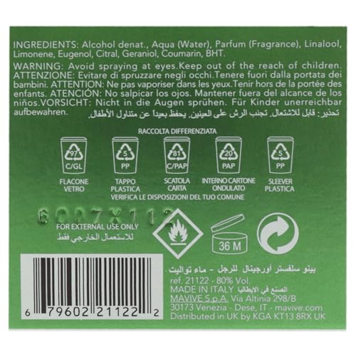 Pino Silvestre Original Eau De Toilette Spray - Fresh Italian Nature Fragrance 125ml