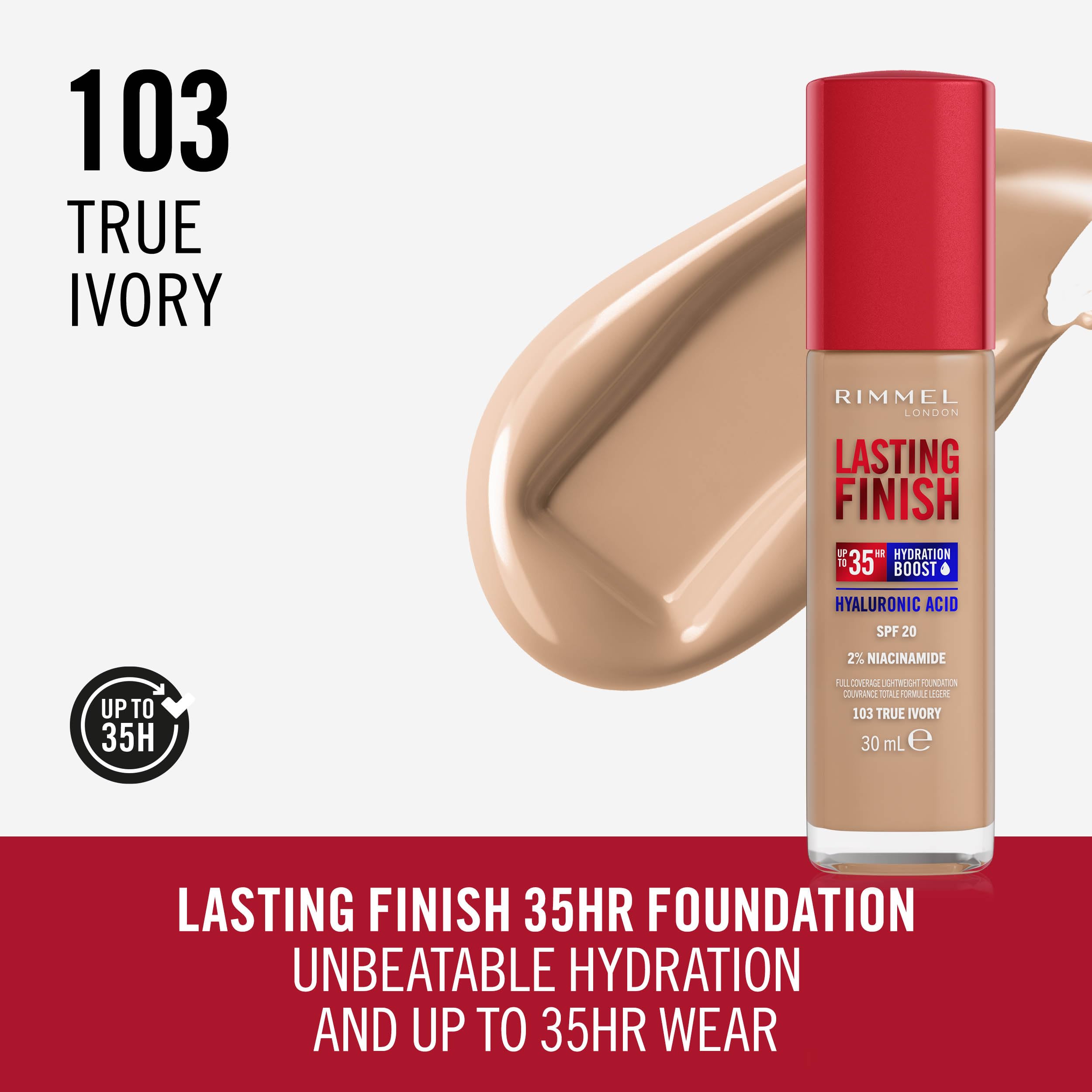 Rimmel Lasting Finish Breathable Foundation 30ml – Full Coverage SPF20