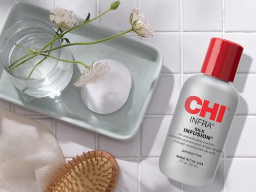CHI Silk Infusion 177ml – Leave-In Smoothing Serum for Dry & Damaged Hair