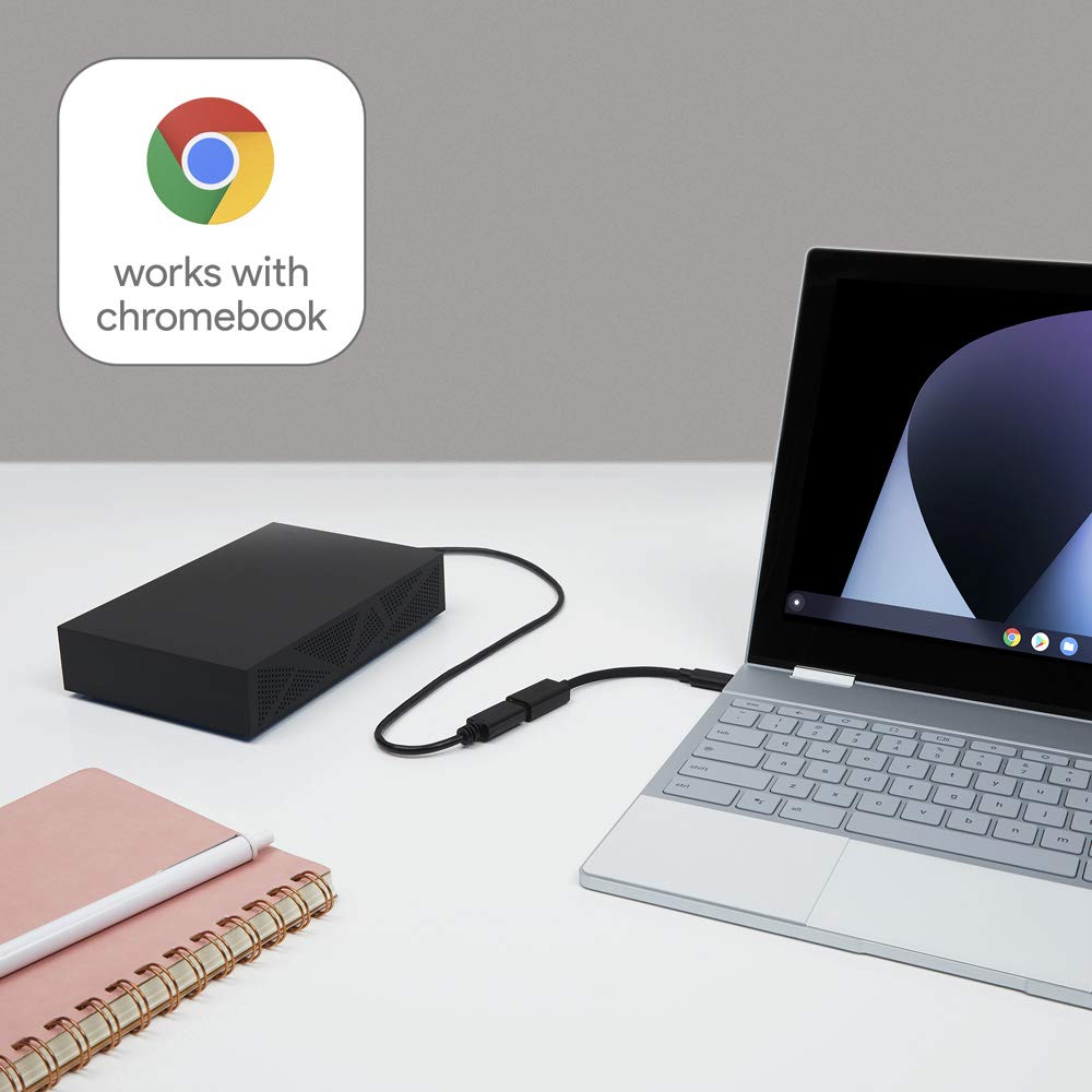 Belkin USB-C to USB-A Adapter: Fast 5Gbps File Transfers, Black