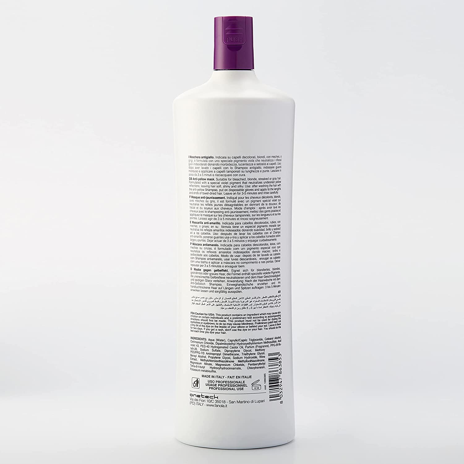 Fanola No YellowFanola No Yellow Mask – Neutralises Brass in Blonde, Grey & Bleached Hair