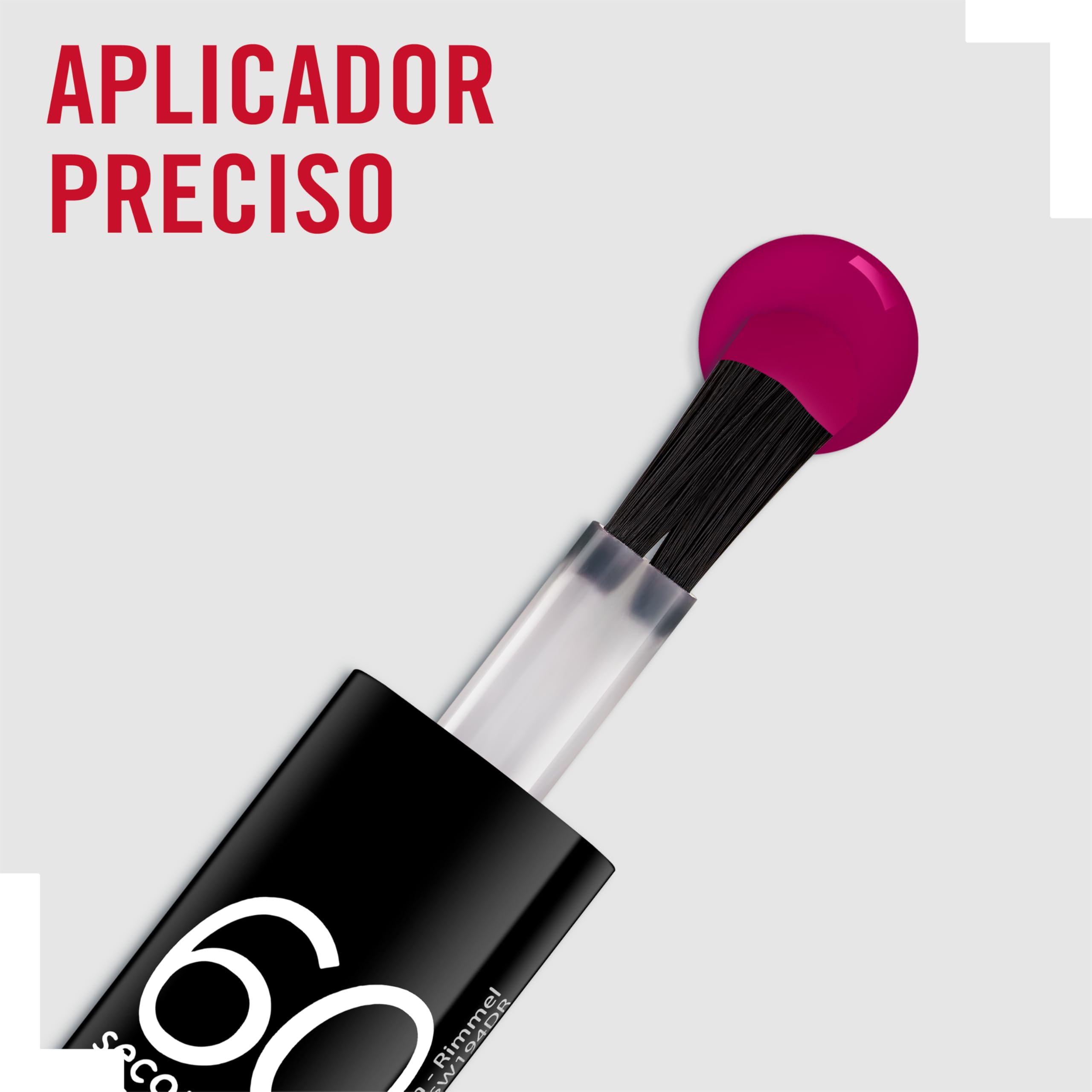 Rimmel 60 Seconds Super Shine Nail Polish - Berries & Cream | Fast Dry, Chip Resistant