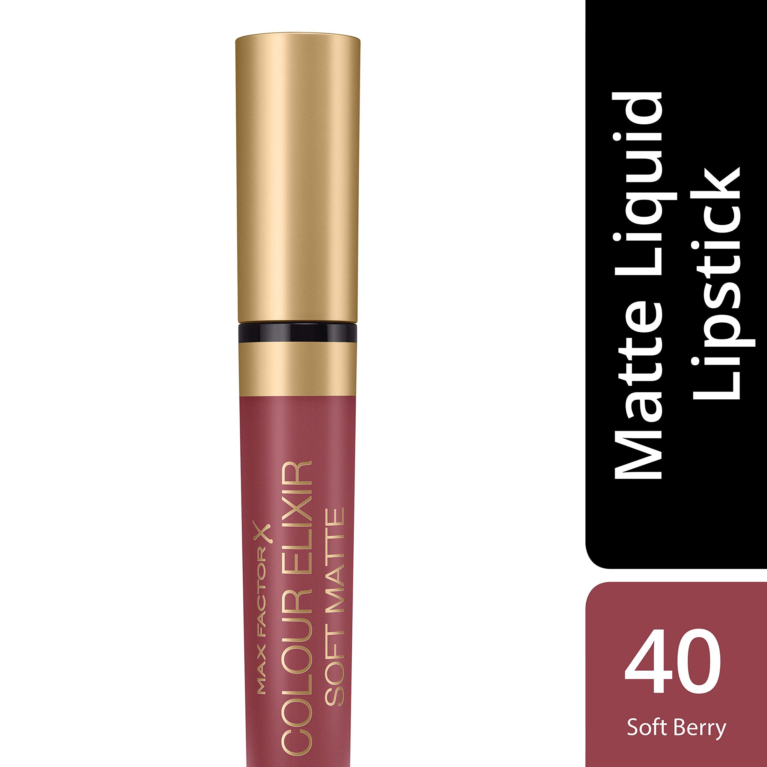 Max Factor Colour Elixir Soft Matte Liquid Lipstick - Soft Berry | Velvety Smooth Lips