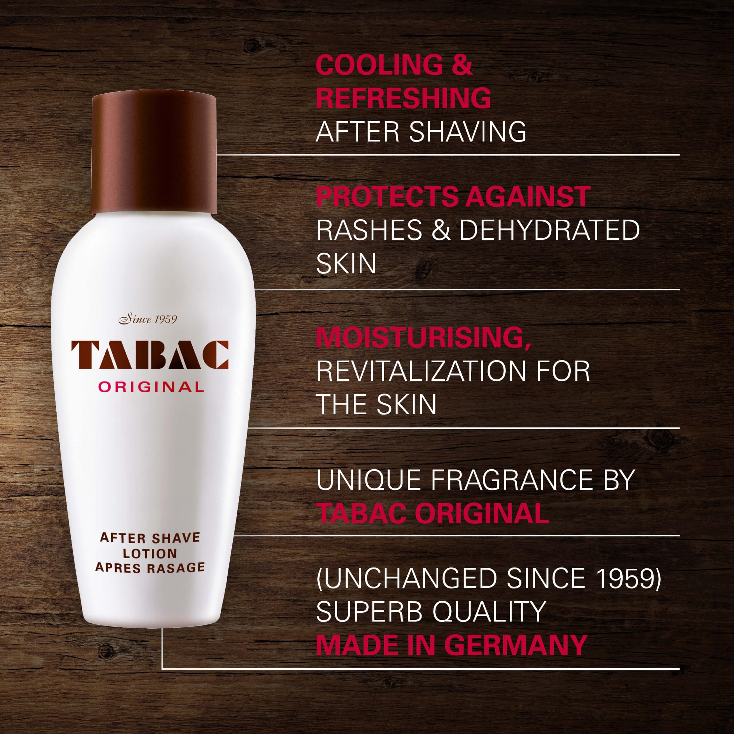 Tabac Original Aftershave Lotion 100ml – Refreshing Scent & Skin Comfort