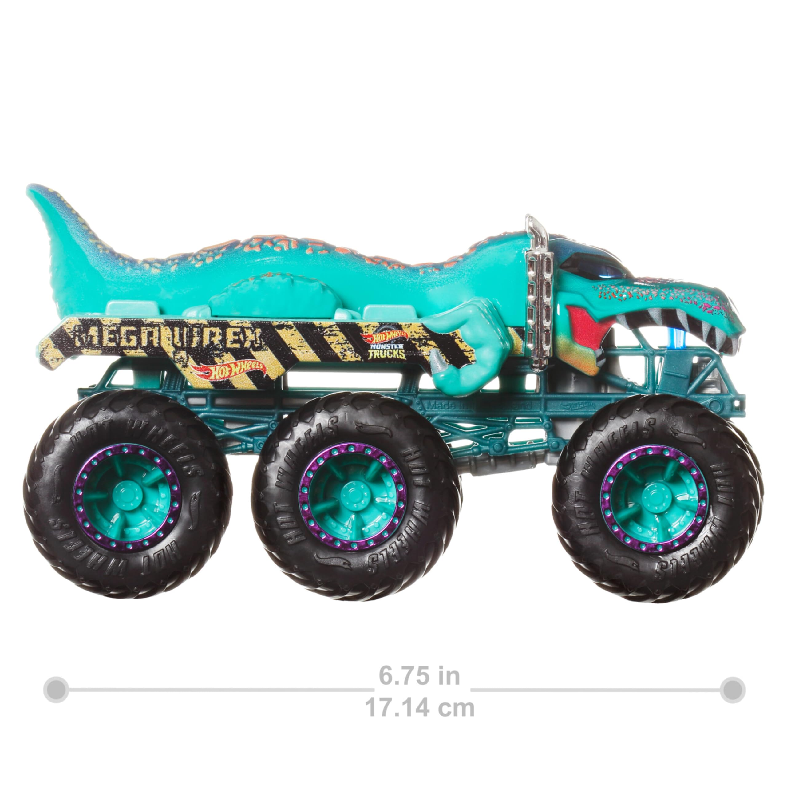 Hot Wheels Monster Trucks Big Rigs 1:64 Scale Truck HWN86 – 6-Wheel Toy