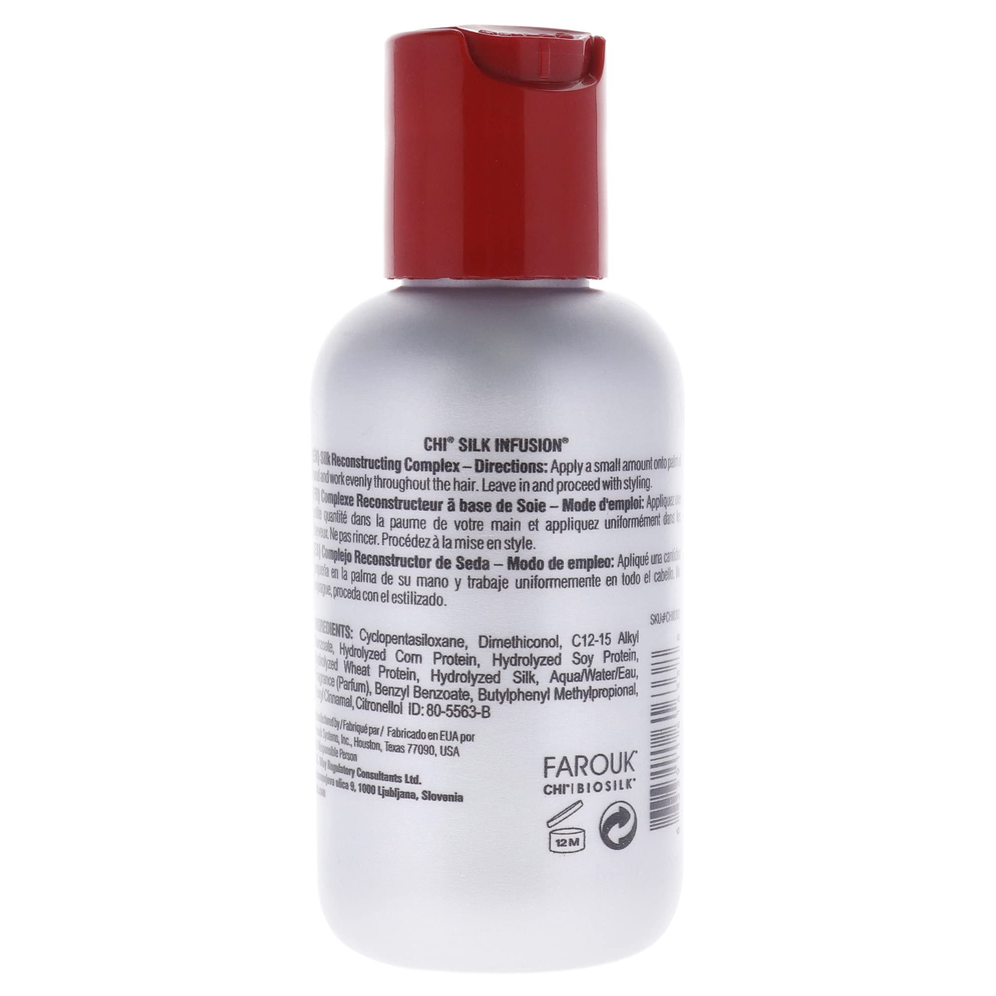 CHI Silk Infusion 177ml – Leave-In Smoothing Serum for Dry & Damaged Hair