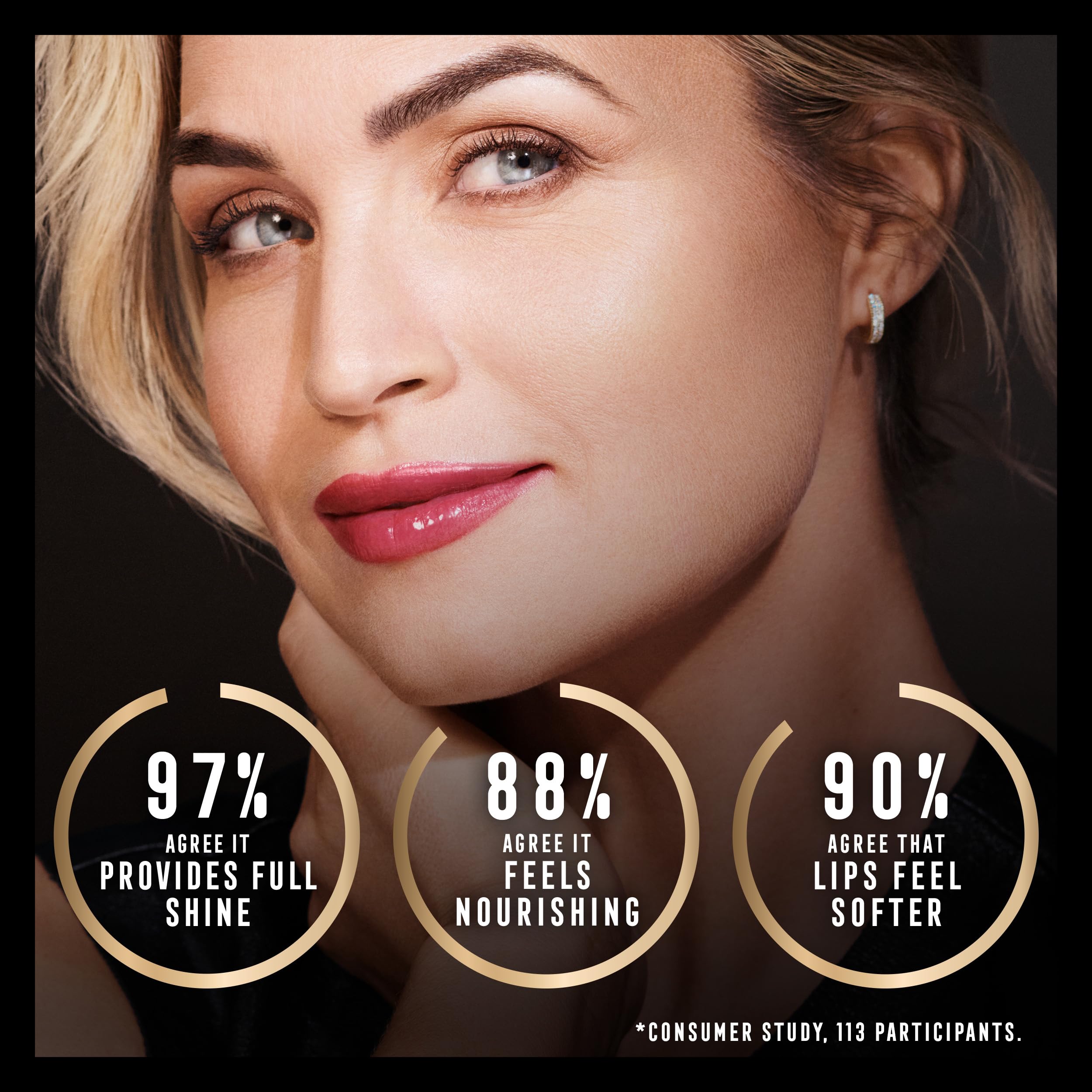 Max Factor 2000 Calorie Lip Glaze in Caramel Swish | Plumping Shine Gloss