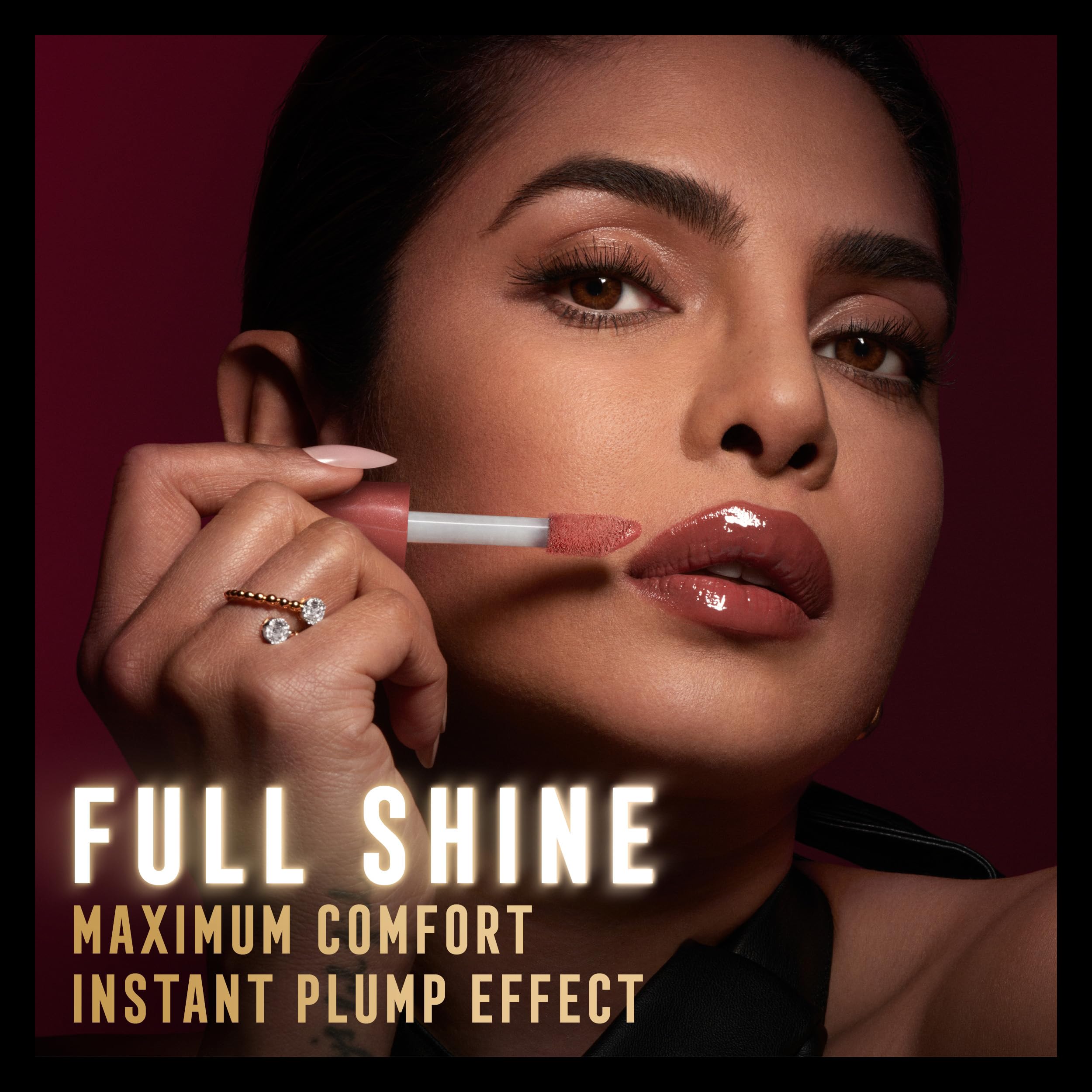 Max Factor 2000 Calorie Lip Glaze in Caramel Swish | Plumping Shine Gloss