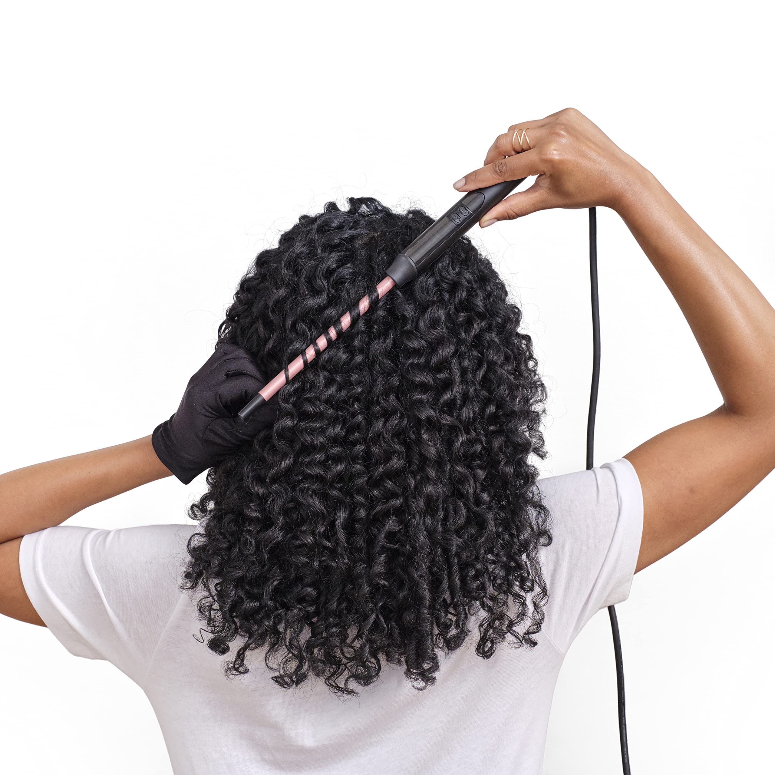 BaByliss Rose Quartz 10mm Tight Curls Wand - Ultra-Slim Barrel for Defined Curls