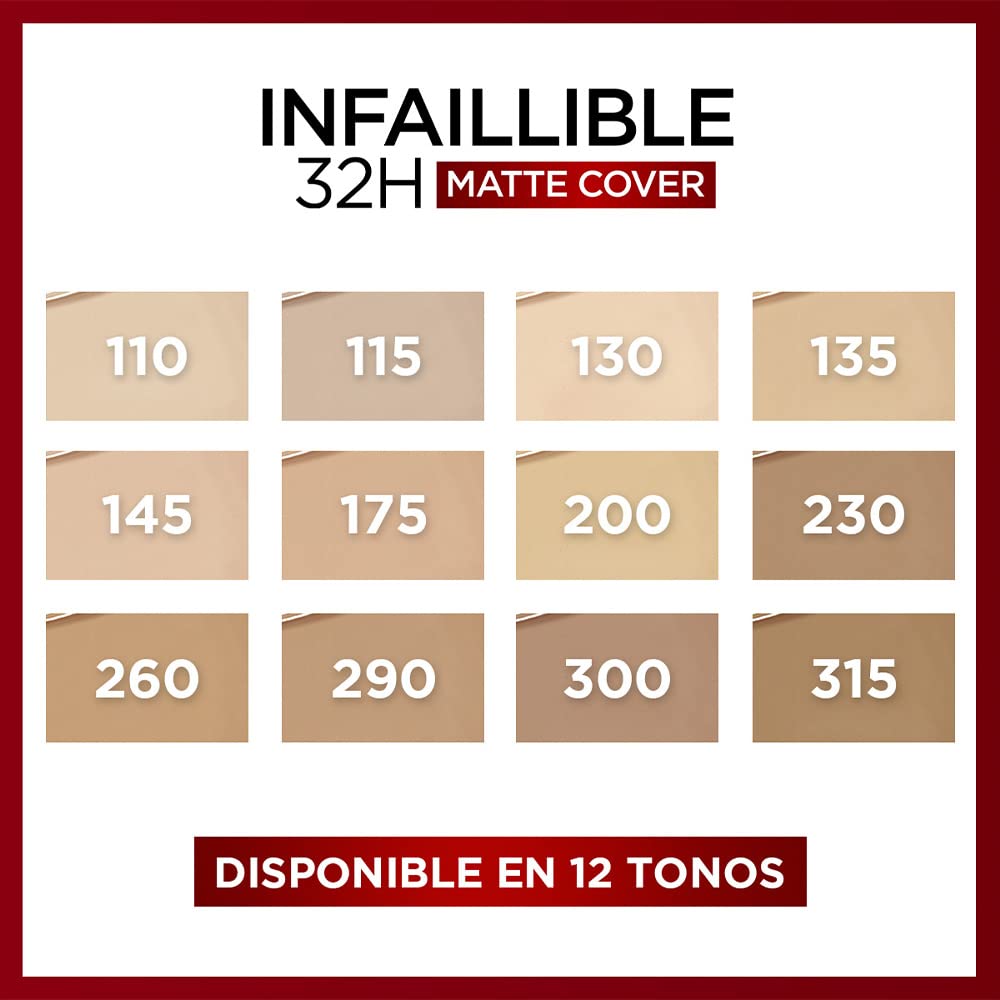 L'Oréal Infallible 32H Matte Cover Foundation 135 – Full Coverage SPF 25 – 30ml