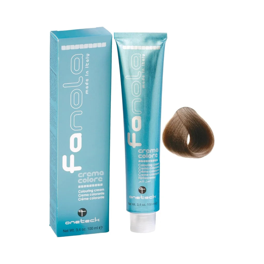 Fanola Hair Colour Cream 7.1 Ash Blonde 100ml – Permanent Professional Dye