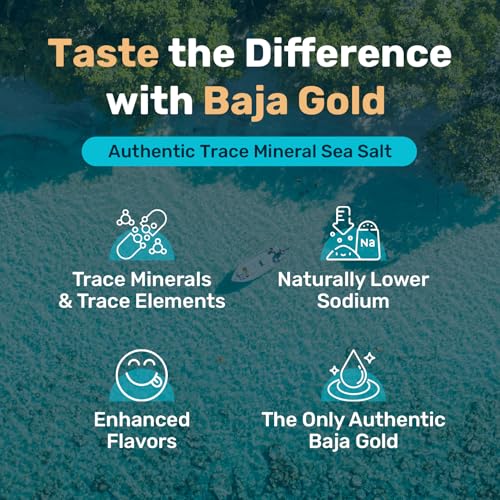 Baja Gold Fine Sea Salt 454g – Unrefined, Mineral-Rich & Low Sodium