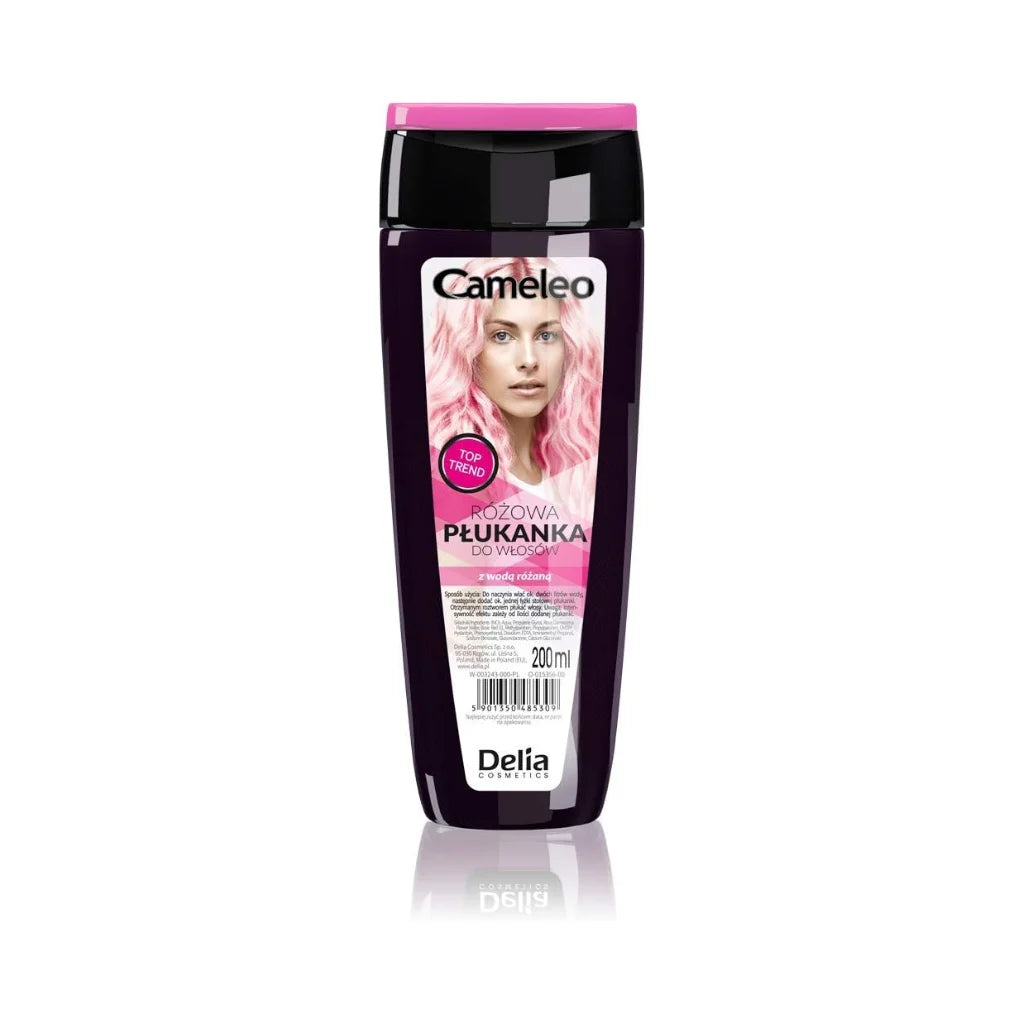 Cameleo Pink Hair Toner with Rose Water 200ml – No Yellow Shades, Semi‑Permanent