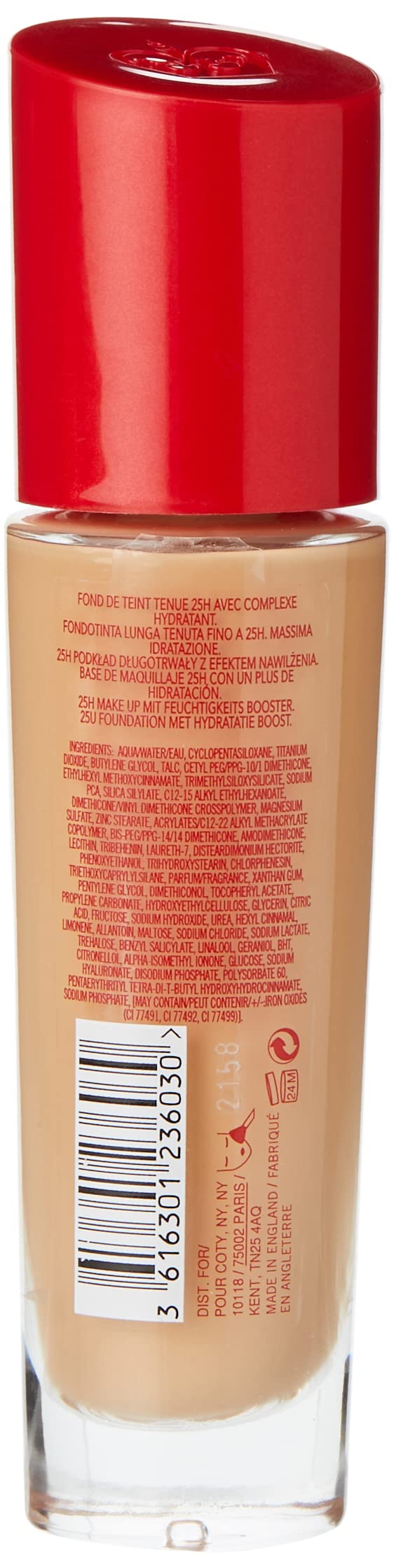 Rimmel Lasting Finish 25H Foundation 30ml – Sweat, Heat & Transfer-Proof