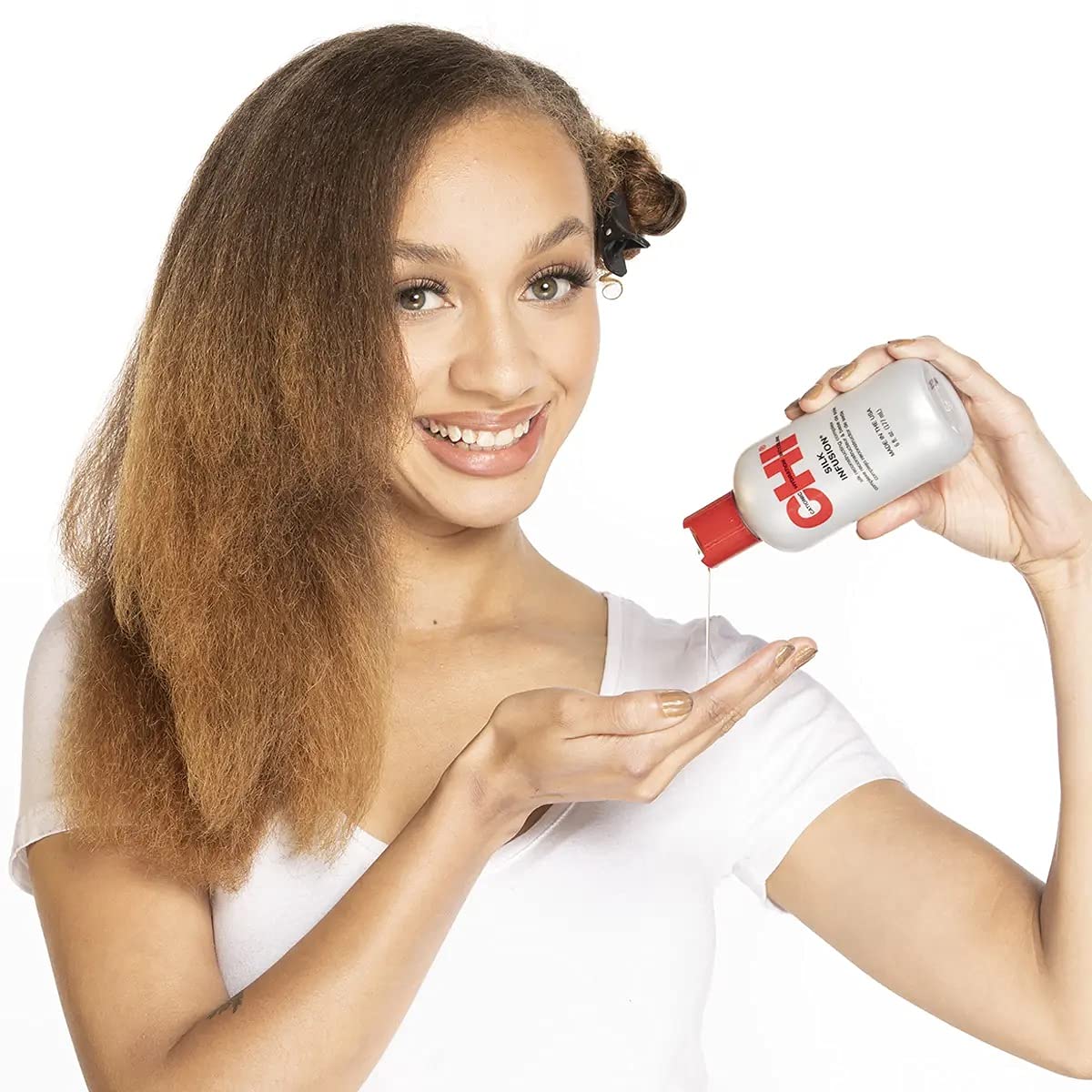 CHI Silk Infusion 177ml – Leave-In Smoothing Serum for Dry & Damaged Hair