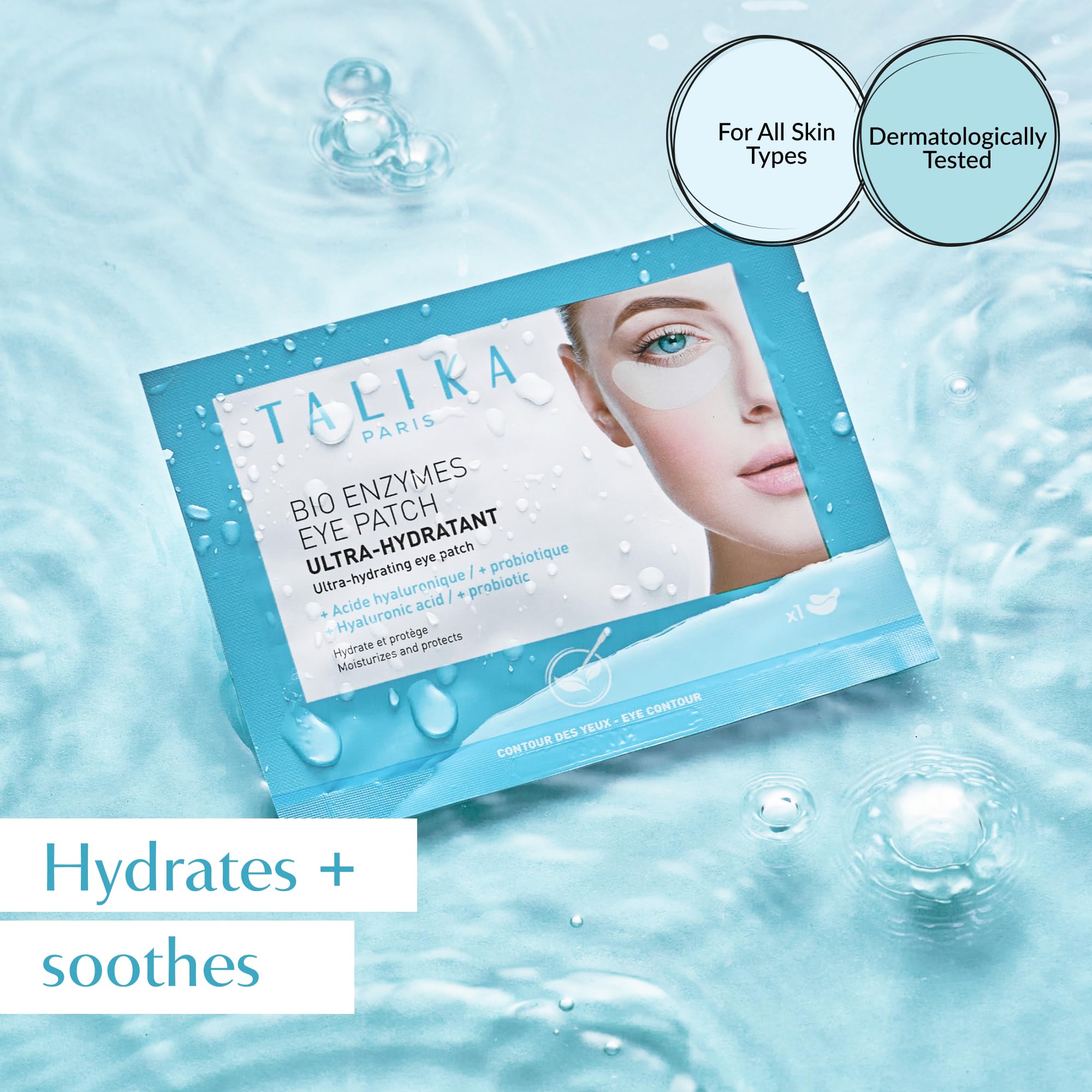 Talika Bio Enzymes Eye Patch – Ultra-Moisturising Under Eye Mask 1 Pair