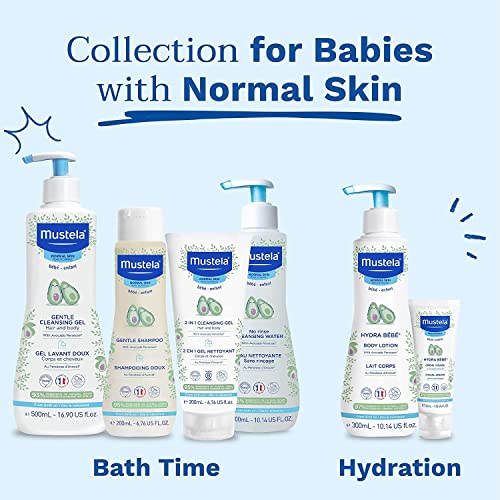 Mustela Gentle Baby Shampoo 500ml – Tear-Free Daily Hair Wash Avocado