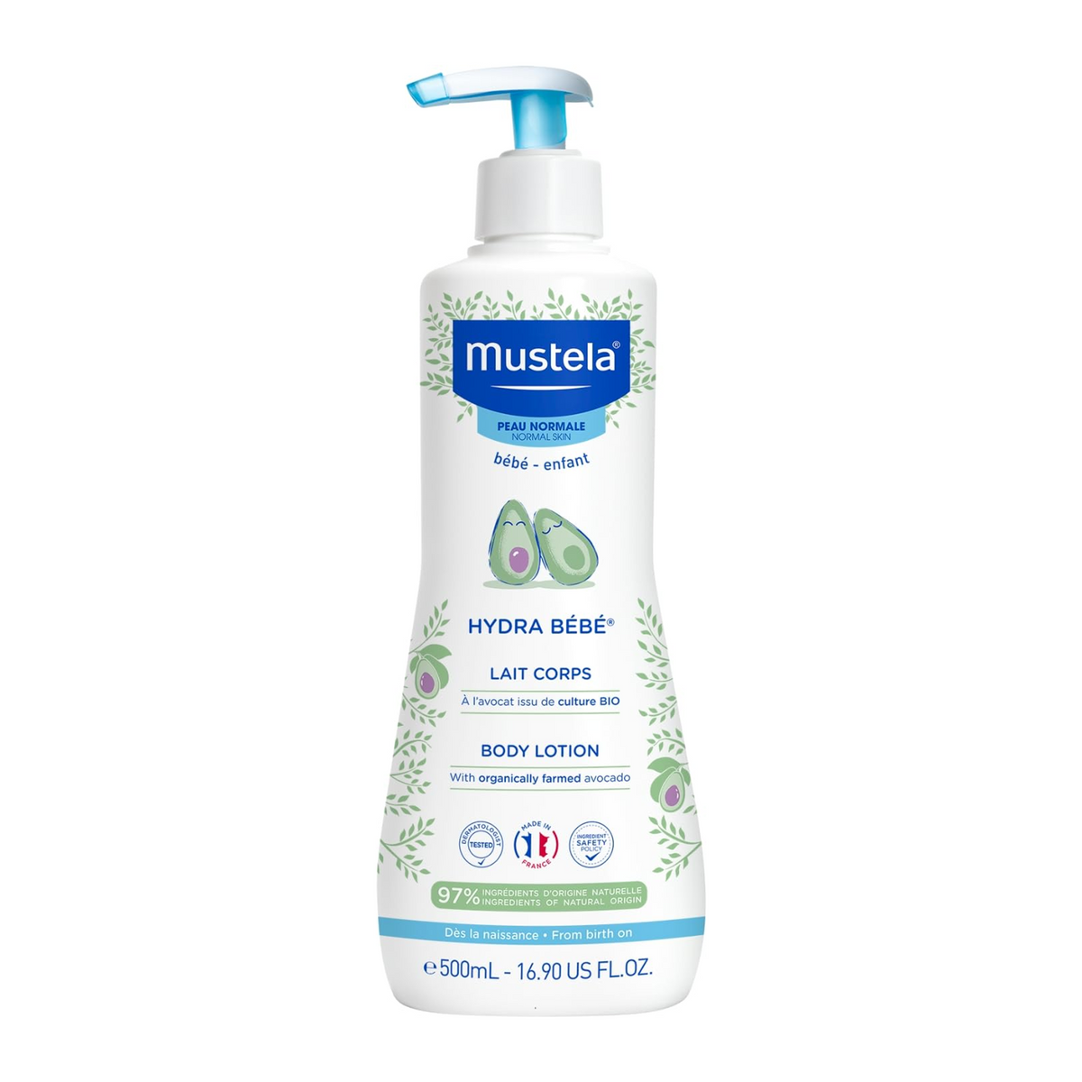 Mustela PN Hydra Bebe Lait Corps 500 Ml/pn Hydra Bebe Lichaamsmelk 500 ML
