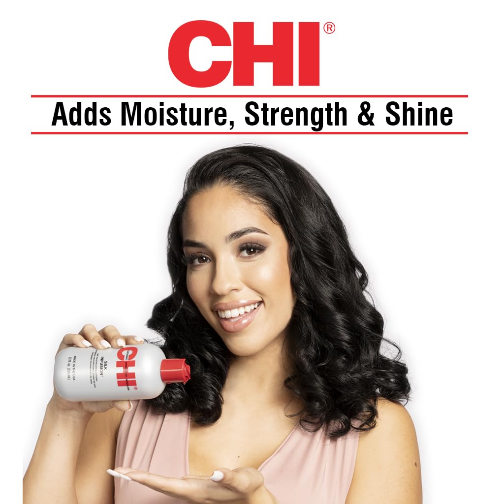 CHI Silk Infusion 177ml – Leave-In Smoothing Serum for Dry & Damaged Hair