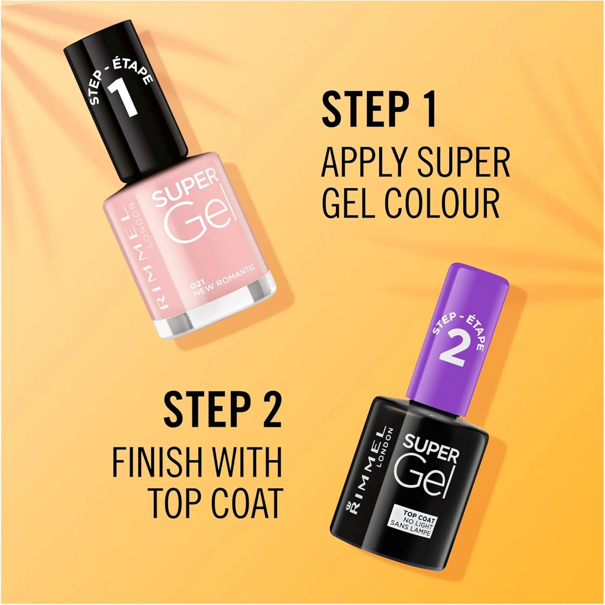 Rimmel Super Gel Top Coat Nail Polish 12ml – No UV Lamp Needed