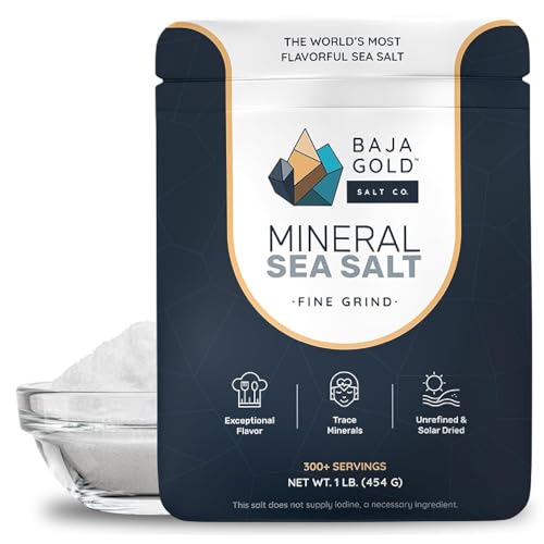 Baja Gold Fine Sea Salt 454g – Unrefined, Mineral-Rich & Low Sodium