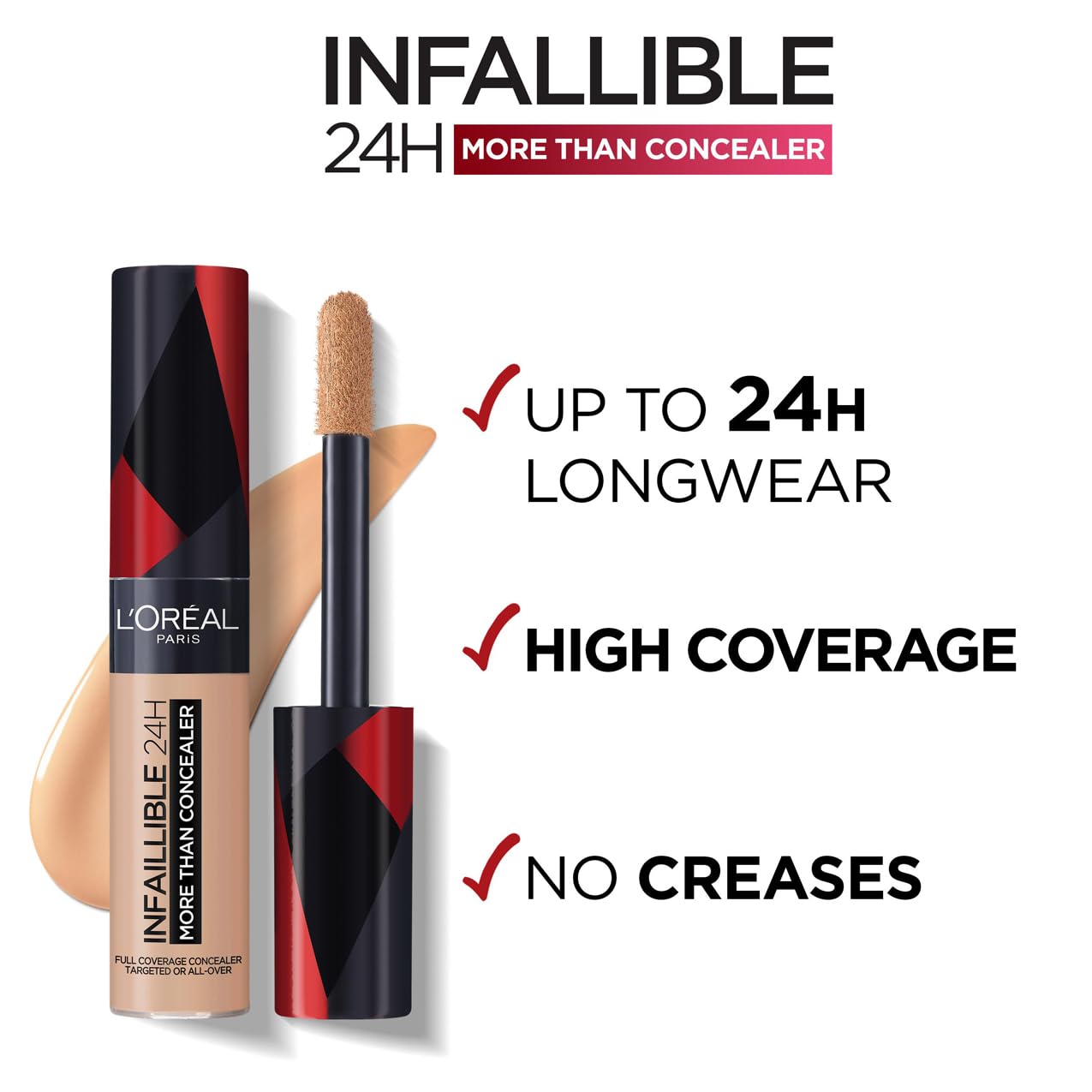 L'Oréal Paris Infallible Concealer Matte – Full-Coverage Vitamin C Formula