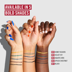Rimmel Wonder'Ink Precision Liquid Eyeliner Pen – Waterproof Matte Finish, Spiced Chestnut