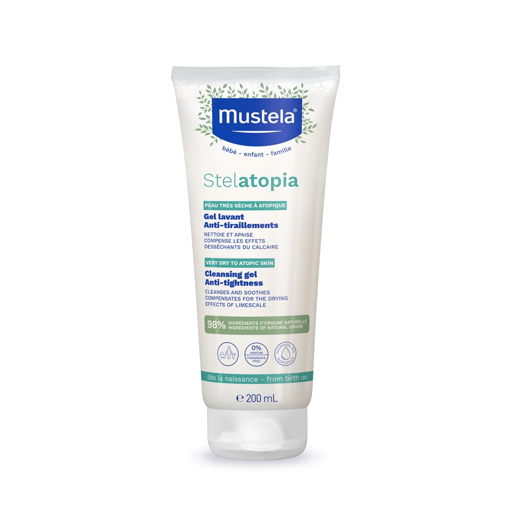 Mustela Stelatopia Cleansing Gel 200 ml – Fragrance‑Free for Atopic Skin