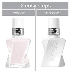 Essie Gel Couture Nail Polish | Alabaster White With Pink Undertones | Longwear Gel-Like Finish