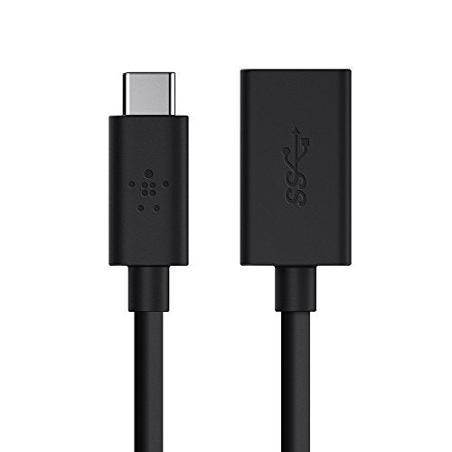 Belkin USB-C to USB-A Adapter: Fast 5Gbps File Transfers, Black