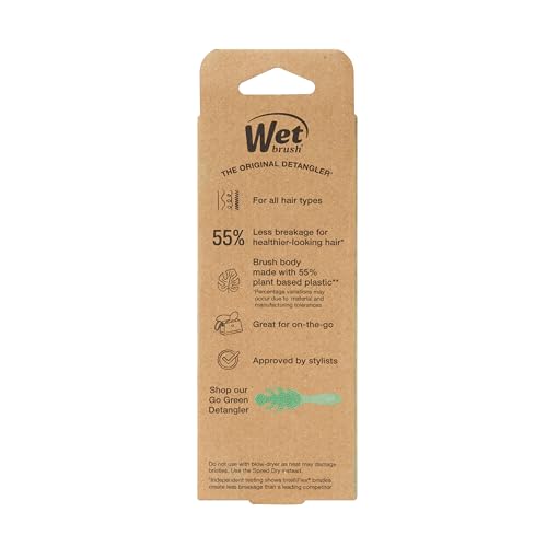Wet Brush Go Green Mini Detangler Brush – Eco-Friendly Biodegradable Handle