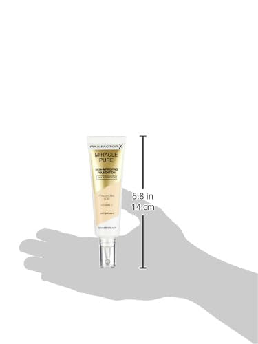 Max Factor Miracle Pure Foundation | Hydrating & Skin-Improving | Warm Golden