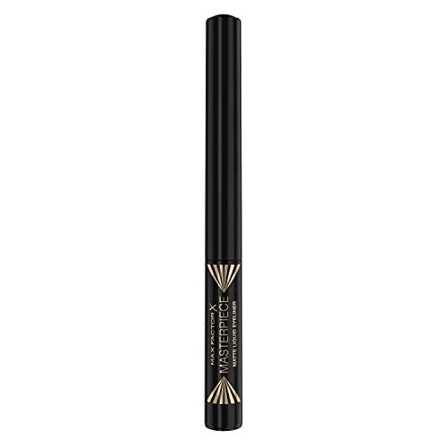 Max Factor Masterpiece Matte Liquid Eyeliner - Bold Black Precision, 12-Hour Wear