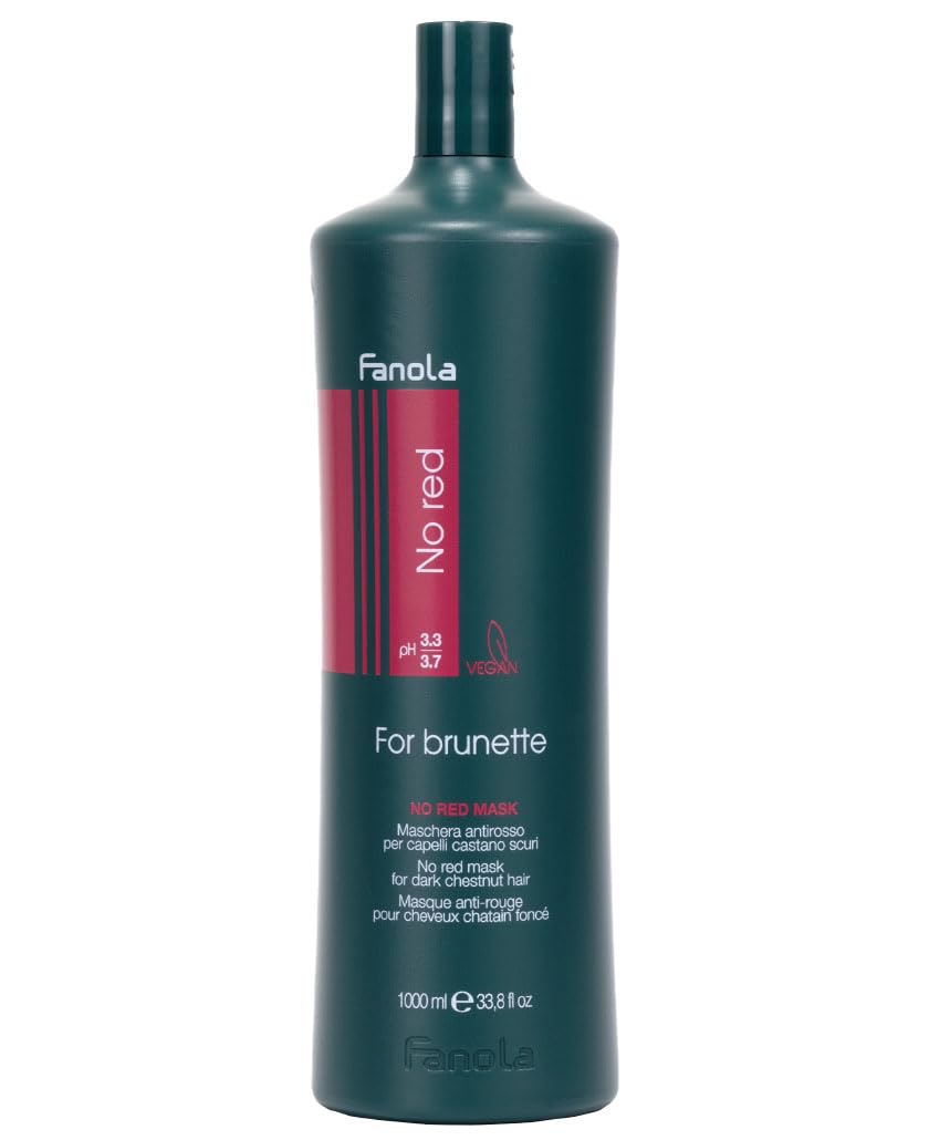 Fanola No Red Mask 1000ml – Anti-Red Toning Care for Dark-Coloured Hair