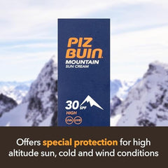 Piz Buin Mountain Face Suncream SPF 50+ and Lipstick SPF 30 2-in-1 (20ml)