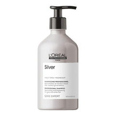 L'Oréal Professionnel Silver Shampoo – Anti-Yellow Purple Pigments for White, Grey & Bleached Hair 500ml