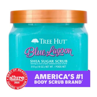 Tree Hut Blue Lagoon Sugar Body Scrub with Shea Butter, 510g