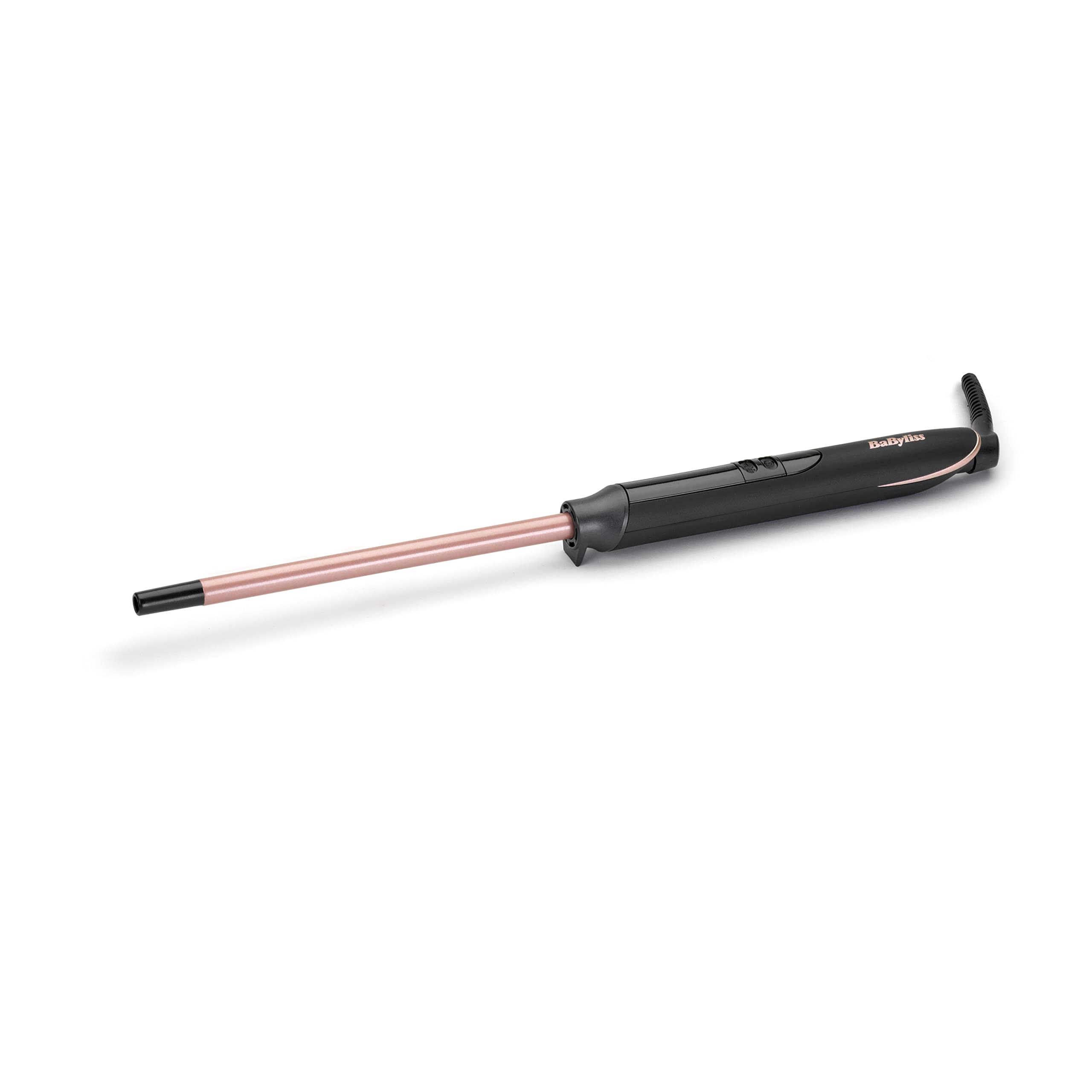 BaByliss Rose Quartz 10mm Tight Curls Wand - Ultra-Slim Barrel for Defined Curls