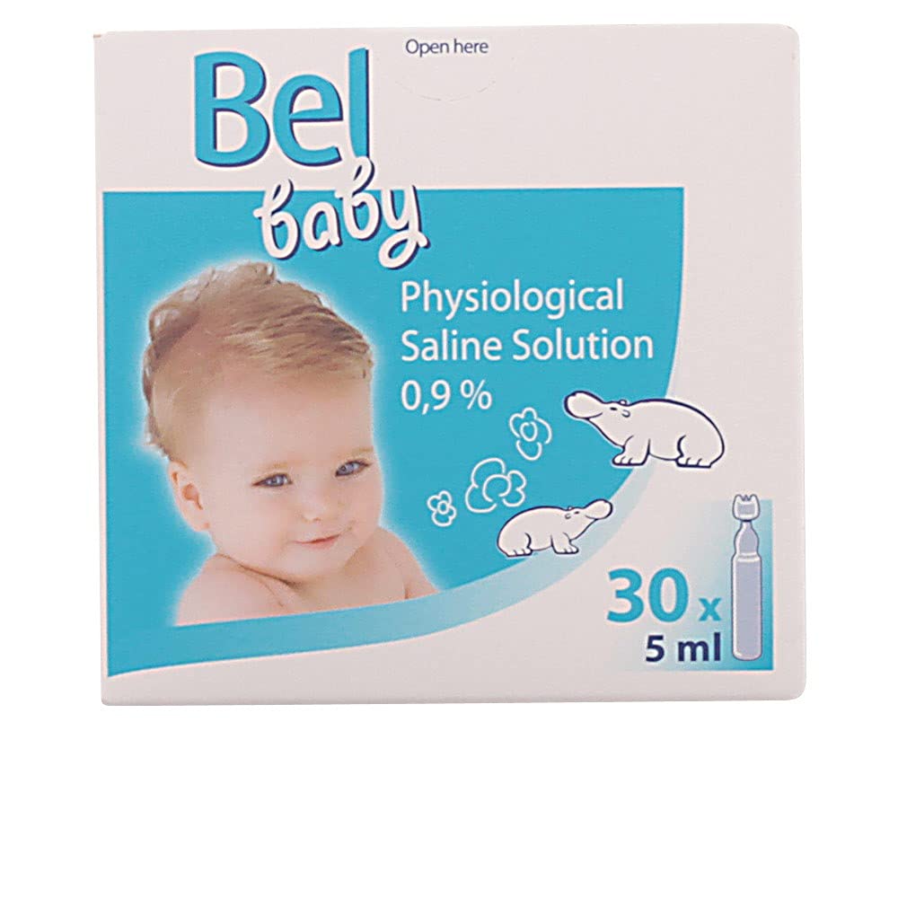 Bel Baby Physiological Saline Solution Ampoules - 30 x 5ml for Gentle Nasal Care