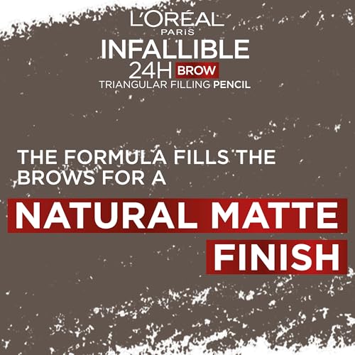 L'Oréal Paris Infallible Brow Pencil – 5.0 Light Brunette – 24H Wear & Spoolie