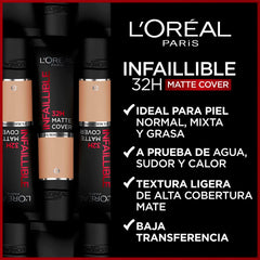 L'Oréal Paris Infaillible 32H Matte Cover Foundation - 145 Rose Beige