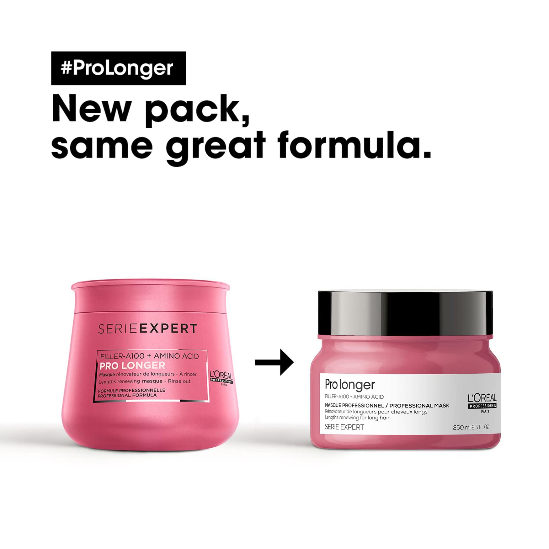 L’Oréal Professionnel | Shampoo, With Filler-A100 And Amino Acid for Long Hair With Thin Ends, Serie Expert Pro Longer, 300 ml