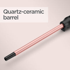 BaByliss Rose Quartz 10mm Tight Curls Wand - Ultra-Slim Barrel for Defined Curls