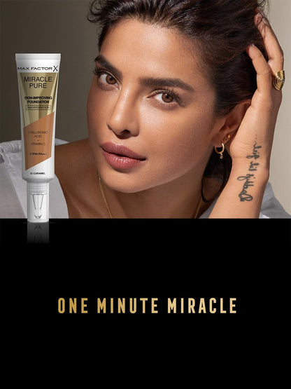 Max Factor Miracle Pure Foundation | Hydrating & Skin-Improving | Warm Golden